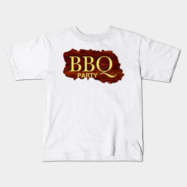 BBQ Party Kids T-Shirt by Printing Shop